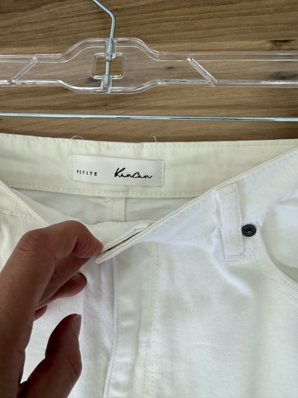 KanCan White High-Rise Distressed Flare Jeans K7 - Picture 6 of 9